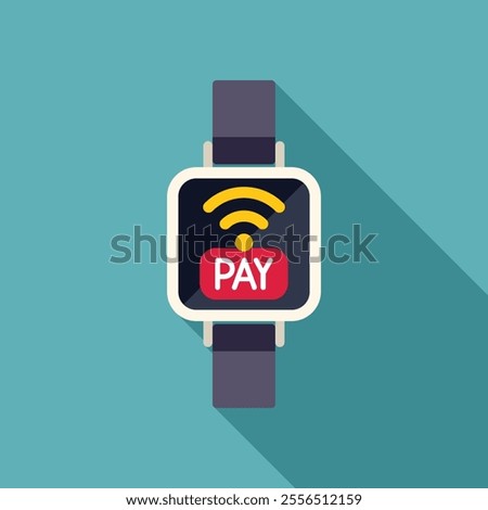 Smart watch with nfc technology allowing the user to make payments directly with the device