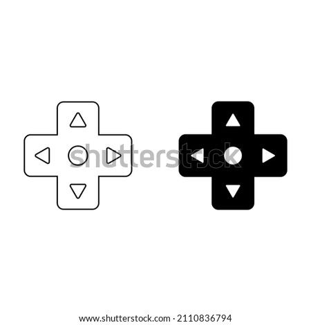 Video game directional pad icon