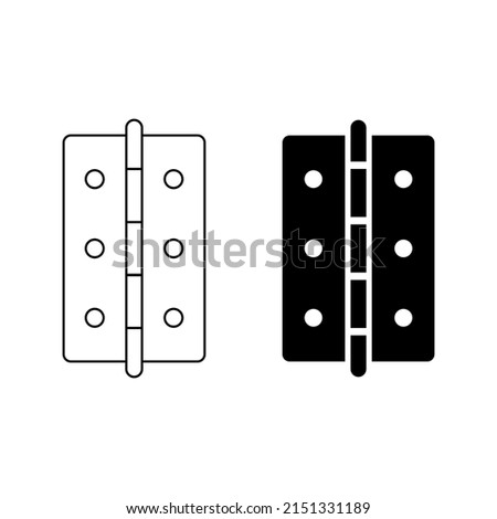 Door hinge icon for apps and web sites