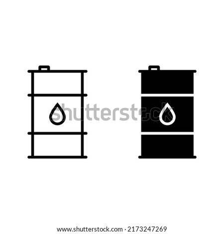 Oil barrel icon for apps and web sites