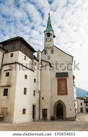 City of Salzburg, Austria. Baroque architecture and castle.
