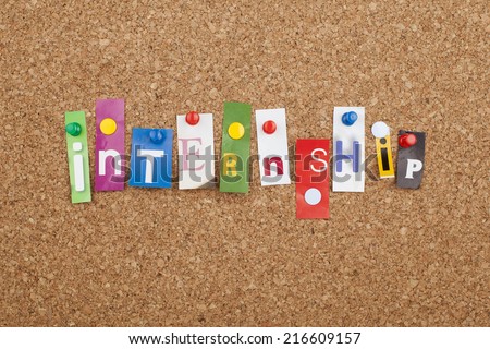 Internship Cut out Letters