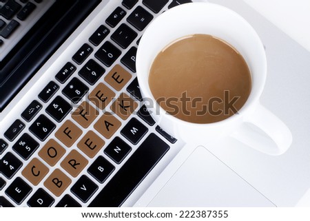 Coffee Break Computer Keyboard Buttons