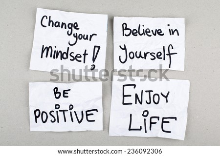 Motivational Inspirational Positive Quotes Phrases / Change Your Mindset, Believe in Yourself, Be Positive, Enjoy Life