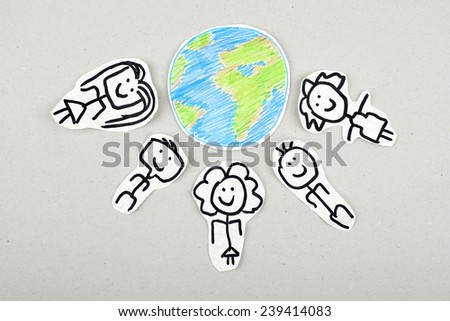 Multicultural People Around Earth / Cultural Diversity / World Peace