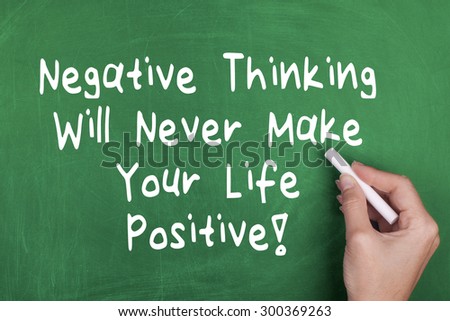 Negative Thinking Will Never Make Your Life Positive / Inspirational Motivational Background