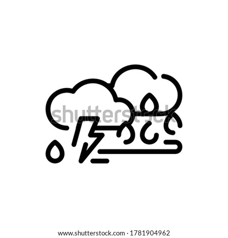 Season, Weather, Rain, Storm Icon Logo Vector Isolated. Autumn Icon Set. Editable Stroke and Pixel Perfect.