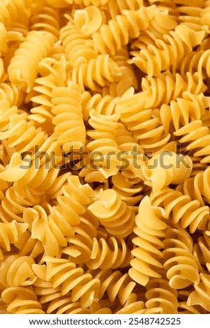 Similar – Image, Stock Photo Spiral dried pasta in three different color