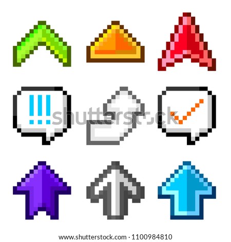 Pixel arrow collection