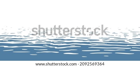 One-color vector background with a texture of light ripples on a water surface