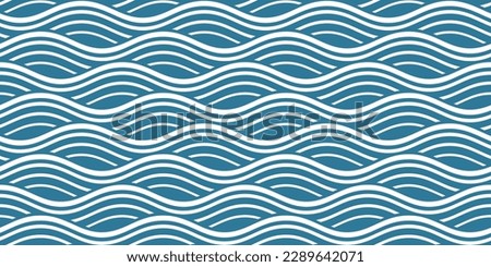 Seamless geometric pattern with waves