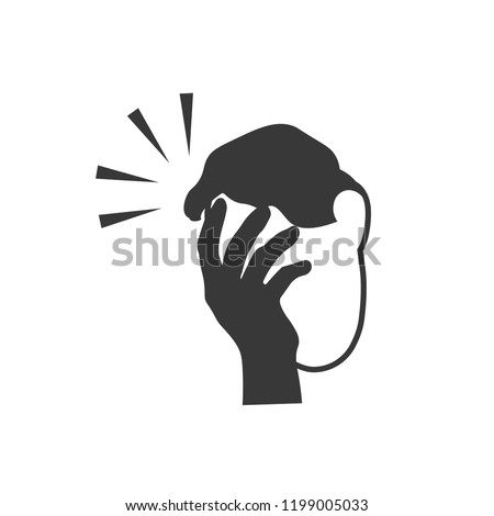 Icon of man with a gestures facepalm expression. Man with hand flopping her forehead. Headache, disappointment or shame. Epic fail emotion. Isolated vector illustration.