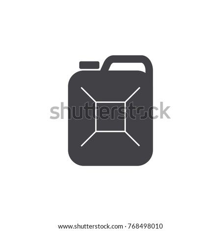 fuel canister icon on white background