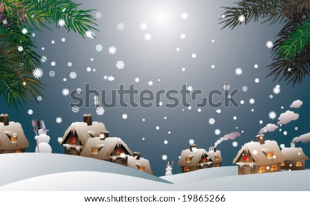 Similar – Image, Stock Photo Field covered with snow in winter