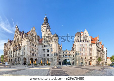 Similar – Image, Stock Photo New City Hall Leipzig