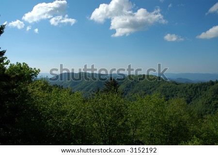 Peaceful scene in the Smoky Mountains