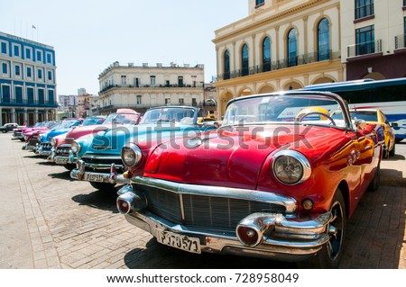 Similar – Image, Stock Photo red car parked in front of blue wall , sancti spiritus