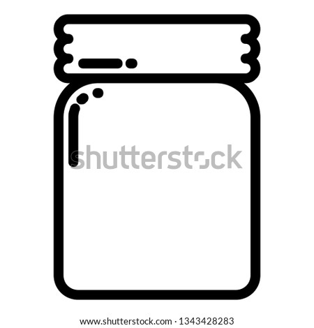 Coffee jar icon with line style you can use for all kinds of projects