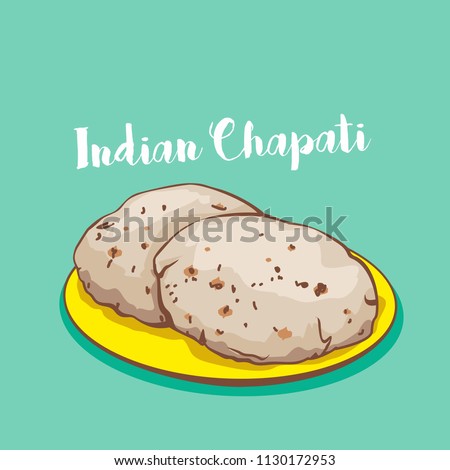 indian traditional chapati or roti