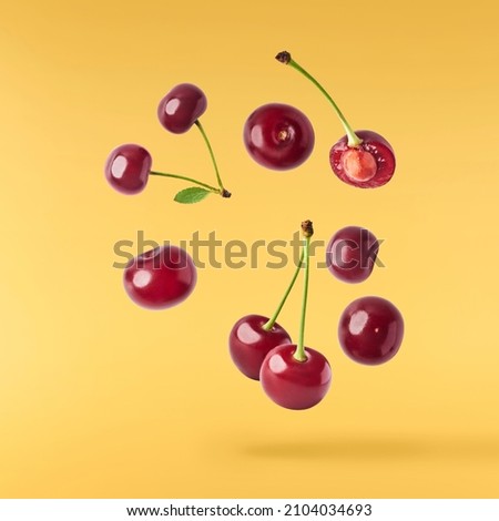 Image, Stock Photo Falling fruit: Cherries