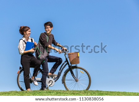 Asian riding teen Likely... The Asian riding teen are not