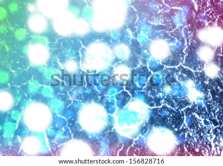 Colorful light background with bokeh and light streaks