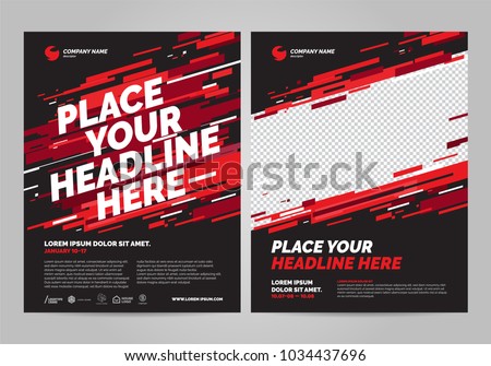 Poster design sports invitation template.