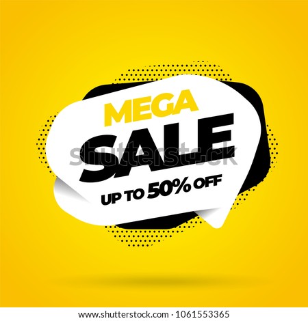 Sale banner template design, Big sale special offer. Vector illustration.