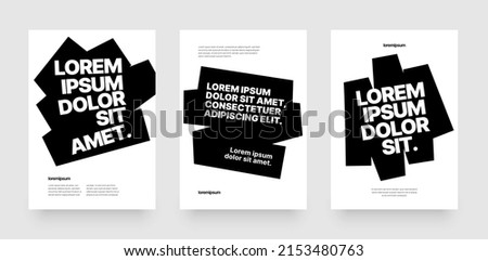 Vector layout template design with black highlighter marker for events, companies or any business related.