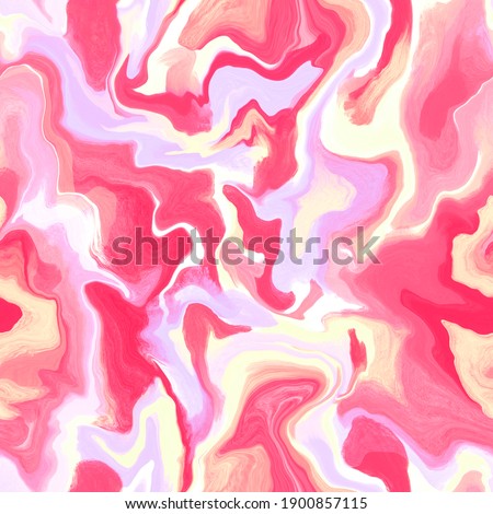 Abstract seamless pattern. Hand drawn acrylic illustration. Texture for print, fabric, textile, wallpaper. Colorful background in pink, yellow colors.