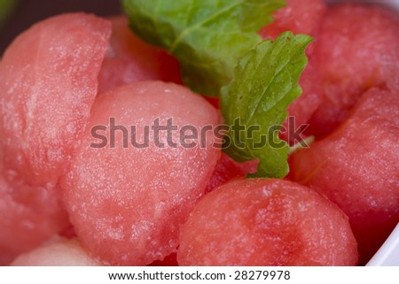 Watermelon dessert ready to serve or eat