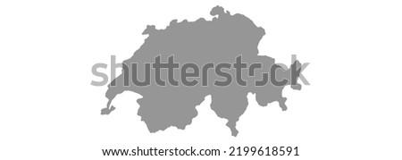 Map Switzerland vector background. Isolated country texture