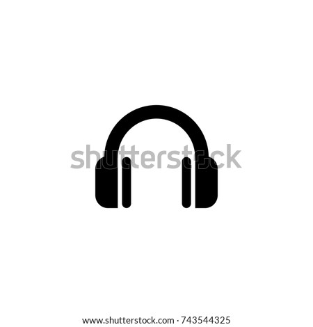 headphone icon, headphone icon vector, in trendy flat style isolated on white background. headphone icon image, headphone icon illustration