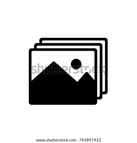 picture icon, picture icon vector, in trendy flat style isolated on white background. picture icon image, picture icon illustration
