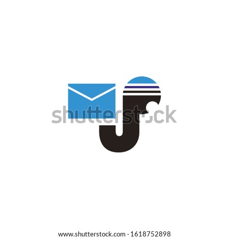 jp express logo design vector