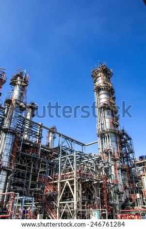 Refinery Industry tank production petroleum and pipeline.