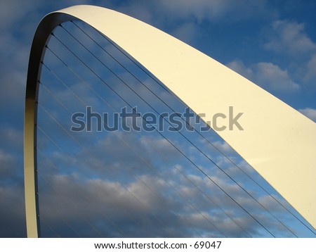Millenium bridge newcastle UK suspension