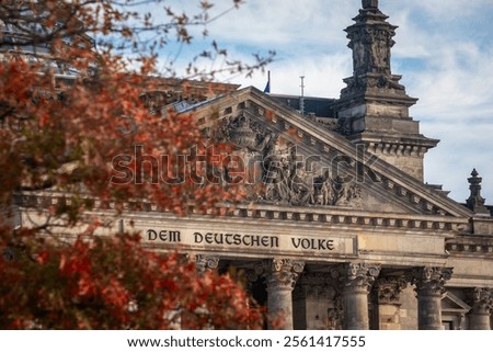 Similar – Image, Stock Photo Bundestag german federal parliament building in Berlin Germany