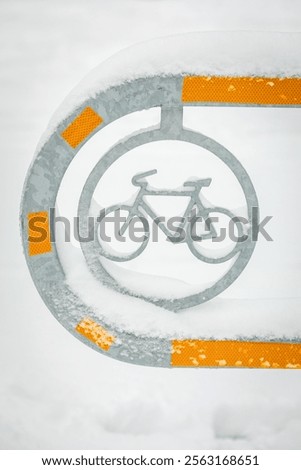 Similar – Image, Stock Photo Rental bikes during the winter break