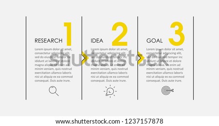 Vector Infographic thin line design with icons and 3 options or steps. Infographics for business concept. Can be used for presentations banner, workflow layout, process diagram, flow chart, info graph