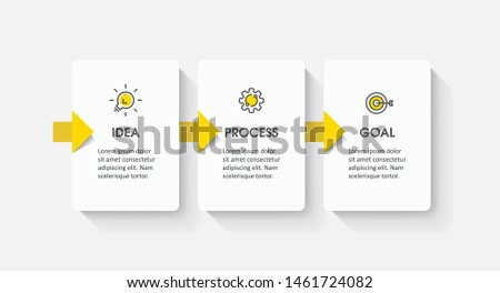 Vector Infographic label design with icons and 3 options or steps. Infographics for business concept. Can be used for presentations banner, workflow layout, process diagram, flow chart, info graph