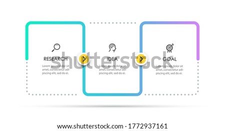Vector Infographic design with 3 options or steps. Infographics for business concept. Can be used for presentations banner, workflow layout, process diagram, flow chart, info graph