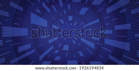 Abstract blue power of tech design perspective artwork template. Overlappin gith rectangle style focus background. illustration vector