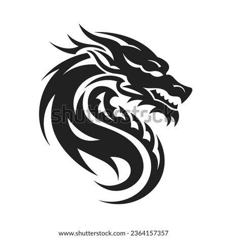 Black And White Dragon Tattoos Clipart | Free download on ClipArtMag