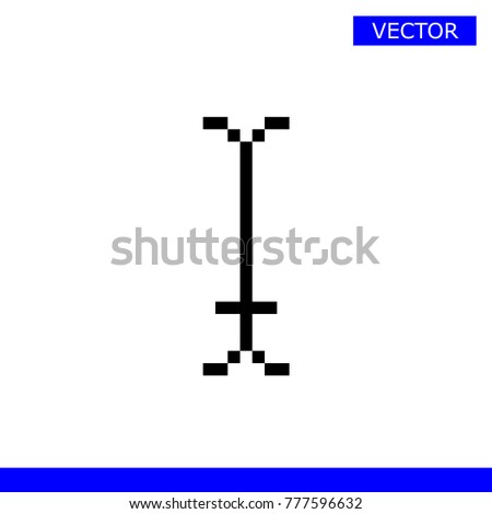 Text cursor pointer icon vector illustration