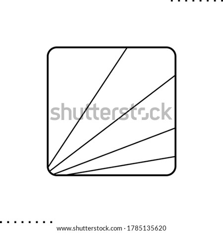 Seychelles square flag vector icon in outlines 