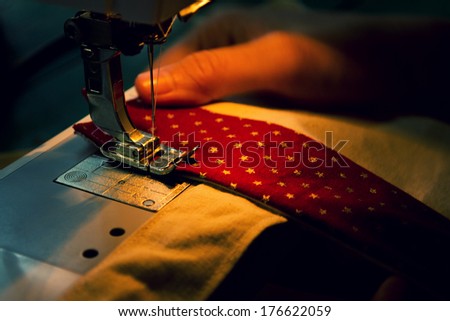 Sewing machine repairs are fabric in industry