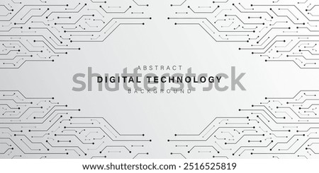 Grey abstract technology background. business technology communication. Hi tech digital connection. high tech. science. modern technology business concept. futuristic background. vector illustration