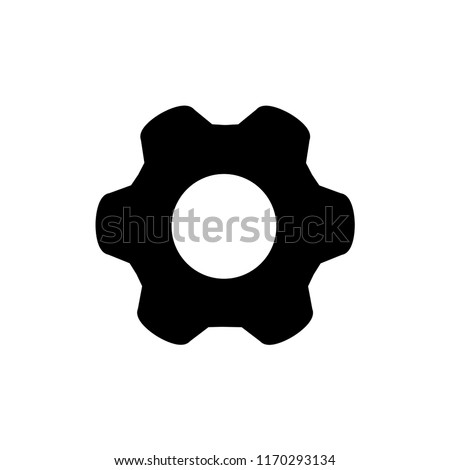 Setting icon vector. Gear or Cog.