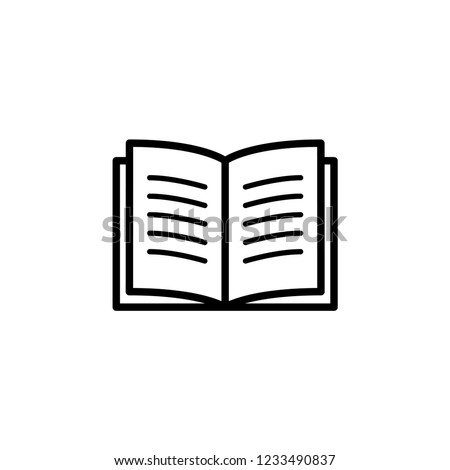 Book Icon Vector Illustration.